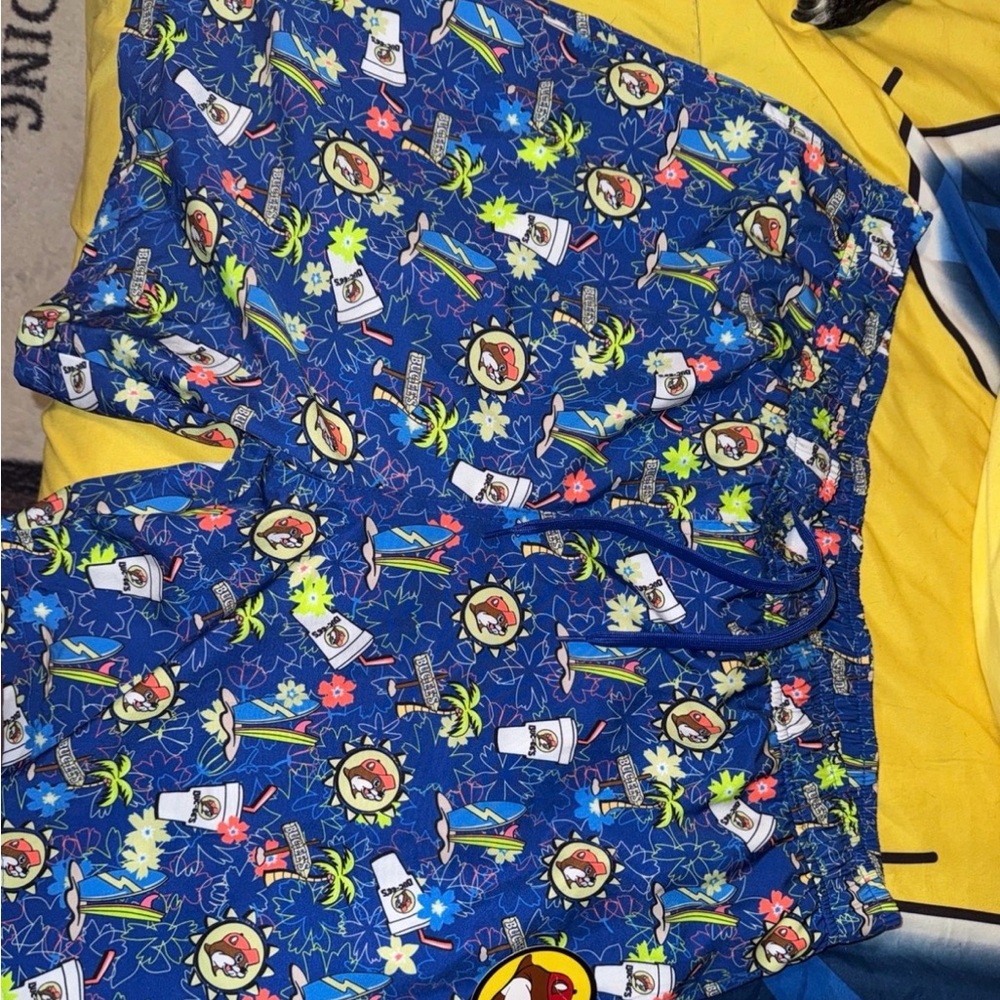 Buc-ee’s Men's Blue Printed Swim Shorts Size XL